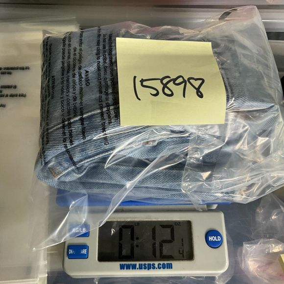 Agolde Blue Denim Mini Skirt - Picture 9 of 9